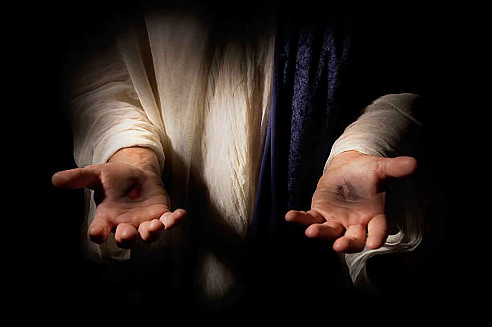 Representation of Jesus hands
